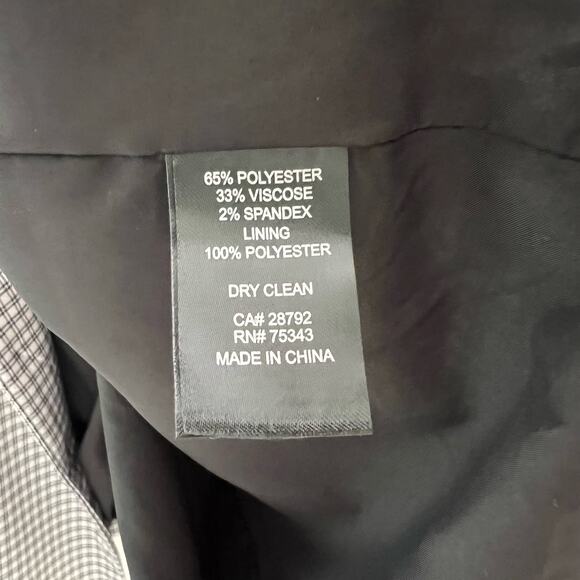 Rachel Zoe NWT Plaid Boyfriend Blazer - White Black Oversized Open Front Small - Picture 6 of 7